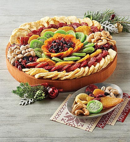 Ultimate Dried Fruit and Nut Wreath